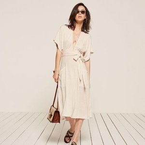 Reformation Ansel Dress - plunging neckline, knit